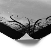 Die letzten Blätter des Herbstes - Spooky Tree Pos Poster (Ecke)