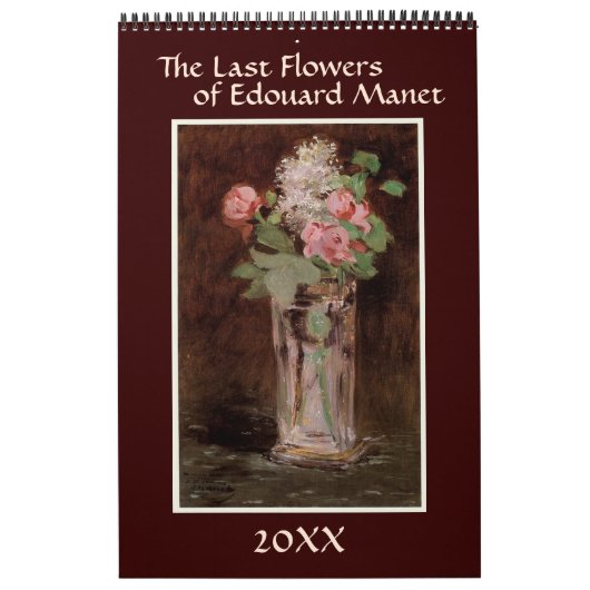 Die letzten Blumen von Edouard Manet Kalender (Titelbild)