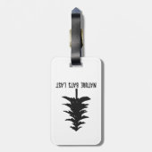 Die letzten Fledermäuse Gepäckanhänger (Rückseite vertikal)