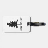 Die letzten Fledermäuse Gepäckanhänger (Rückseite horizontal)