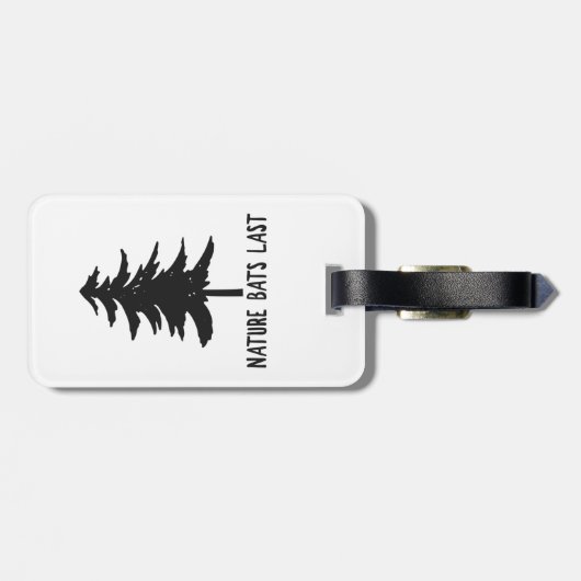 Die letzten Fledermäuse Gepäckanhänger (Rückseite horizontal)