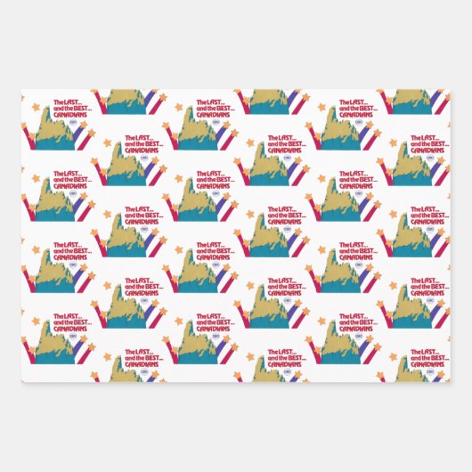 Die letzten und die besten Kanadier Geschenkpapier Set (Vorderseite)
