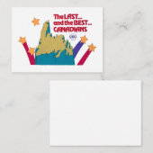 Die letzten und die besten Kanadier Mitteilungskarte (Vorne/Hinten)