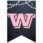 Die Leuchten auf der Tafel rosa Banner nach Maß (Dritte Fahne)