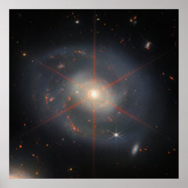 Die leuchtende NGC 7469 Galaxie | JWST Poster