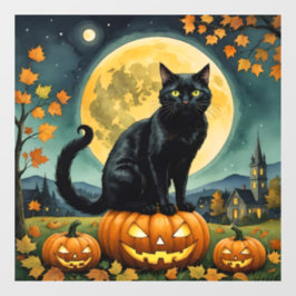 Die leuchtenden Augen von Halloween Fensteraufkleber