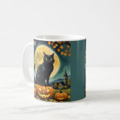 Die leuchtenden Augen von Halloween Kaffeetasse (Vorderseite Links)