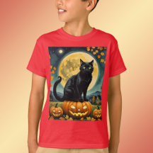 Die leuchtenden Augen von Halloween-Kid-T-Shirt