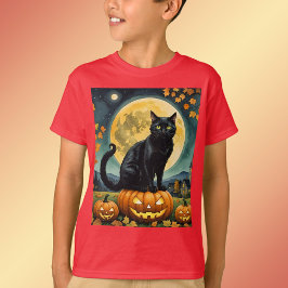Die leuchtenden Augen von Halloween-Kid-T-Shirt T-Shirt