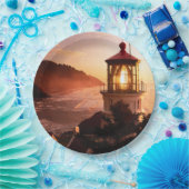 Die Leuchtturm-Ansicht Pappteller (Party)