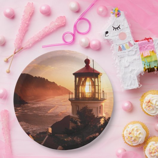 Die Leuchtturm-Ansicht Pappteller (Party)