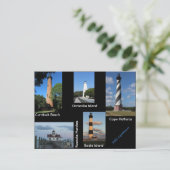 Die Leuchttürme der Außenbänke Postkarte (Stehend Vorderseite)