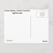 Die Leuchttürme der Außenbänke Postkarte (Rückseite)