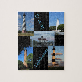 Die Leuchttürme der Außenbänke Puzzle