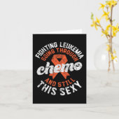Die Leukämie durch Chemo zu bekämpfen Karte (Gelbe Blume)