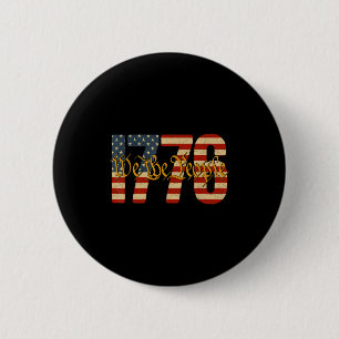 Die Leute 1776 vintage amerikanische Flagge patrio Button
