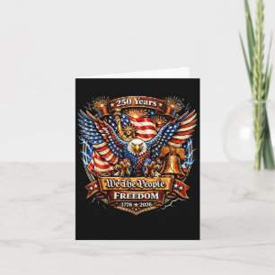 Die Leute 250. Geburtstag amerikanisch patriotisch Karte