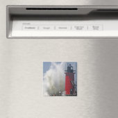 Die Leute am Jet schauen sich große Wellen an Magnet (In Situ (Geschirrspüler))