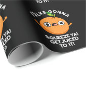 Die Leute, die die Ya quetschen, werden in den son Geschenkpapier (Rolleneckpunkt)