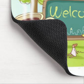 Die Leute, die durch Informationen sich Mousepad (Ecke)