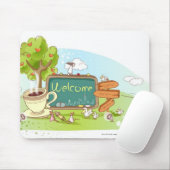 Die Leute, die durch Informationen sich Mousepad (Mit Mouse)