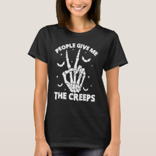 Die Leute geben mir das Skelett-Handzeichen des Fr T-Shirt