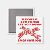 Die Leute Ließ dich nieder, das tut es nie Magnet (Vorderseite/Rückseite)