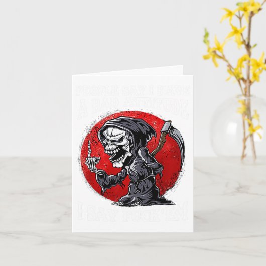 Die Leute sagen, ich habe eine schlechte Einstellu Karte (Gelbe Blume)