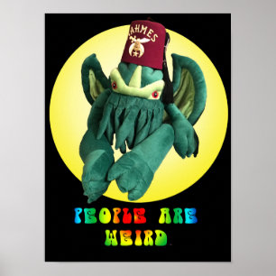 Die Leute sind ein komisches Poster