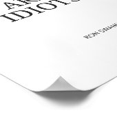 Die Leute sind ein lustiges Zitat Poster (Ecke)