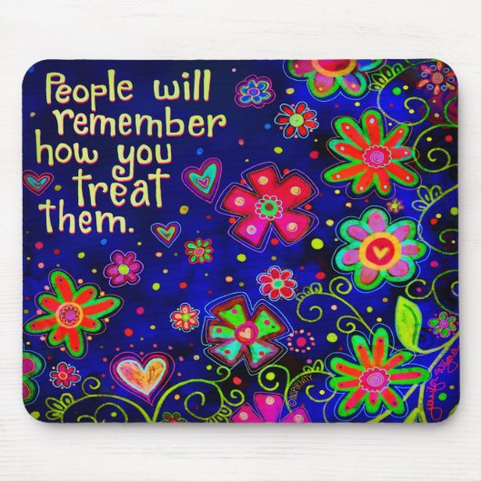 "Die Leute werden sich erinnern..." Inspiritivität Mousepad (Vorne)