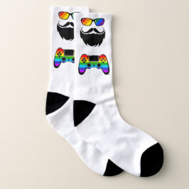 Die LGBT-Pride-Socken des Bärengeeks Socken