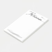 Die Libellen-großes Post-It des Schulpsychologen Klebezettel (angewinkelt)