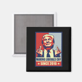 Die Liberalen fordern den Präsidenten Donald Trump Magnet (Vorderseite/Rückseite)