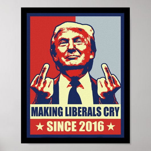 Die Liberalen fordern den Präsidenten Donald Trump Poster (Vorne)