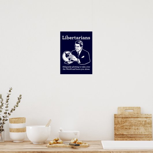Die libertäre Verschwörung Poster (Küche)