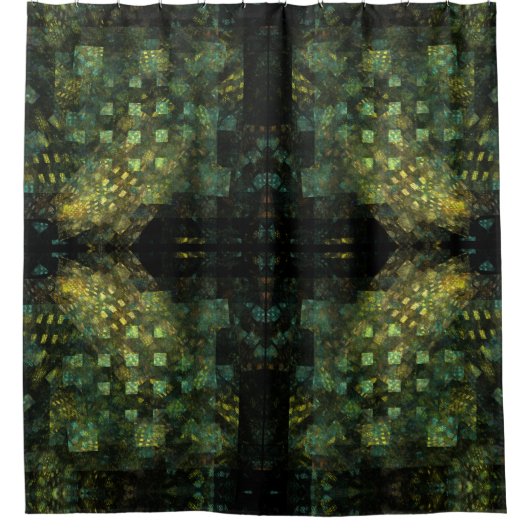 Die Lichter der Abstrakten Kunst der Stadt Duschvorhang (Vorderseite)