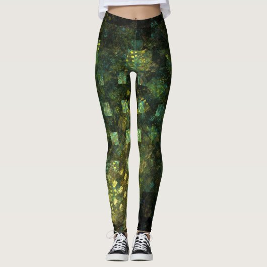 Die Lichter der Abstrakten Kunst der Stadt Leggings (Vorderseite)