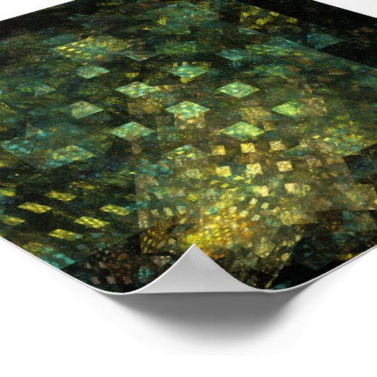 Die Lichter der Abstrakten Kunst der Stadt Poster (Ecke)