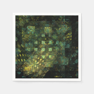Die Lichter der Abstrakten Kunst der Stadt Serviette