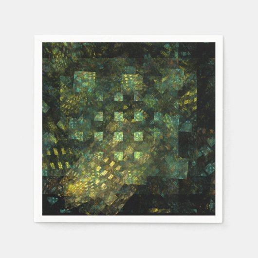 Die Lichter der Abstrakten Kunst der Stadt Serviette (Vorderseite)
