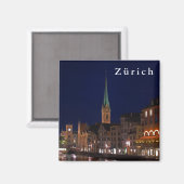 Die Lichter des Abends Zürich. Magnet (Vorderseite/Rückseite)