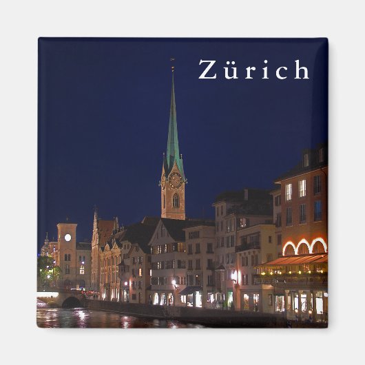 Die Lichter des Abends Zürich. Magnet (Vorne)
