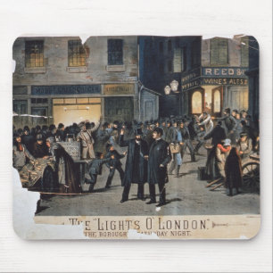 "Die Lichter O" London (Farbelitho) Mousepad