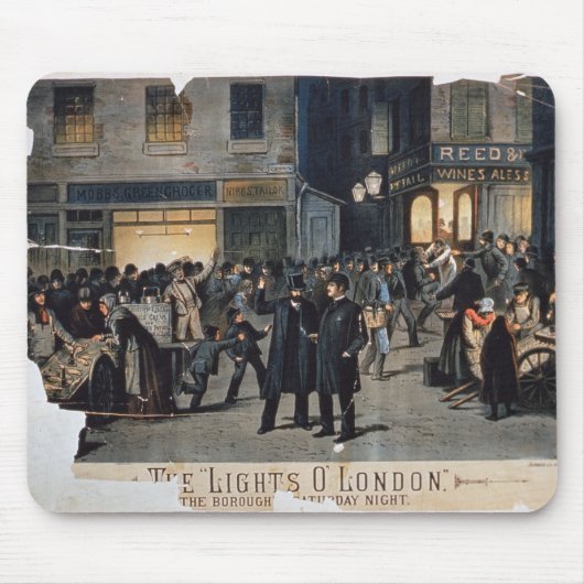 "Die Lichter O" London (Farbelitho) Mousepad (Vorne)