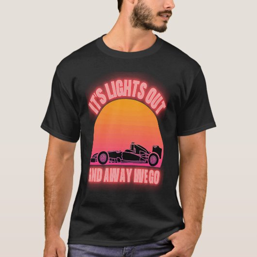 Die Lichter raus und weg fahren wir auf dem Rennwe T-Shirt (Vorderseite)