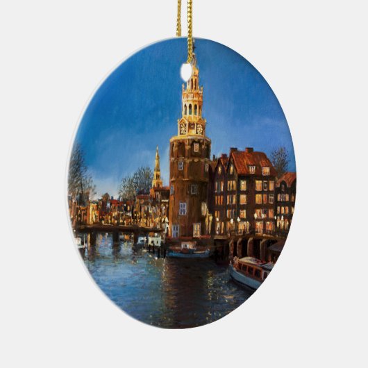 Die Lichter von Amsterdam Keramik Ornament (Rechts)