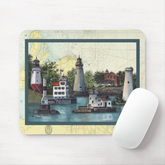 Die Lichter von Ohio Mousepad (Mit Mouse)