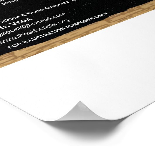 Die Lichtgeschwindigkeit - Großes Pyramidenmuster Poster (Ecke)