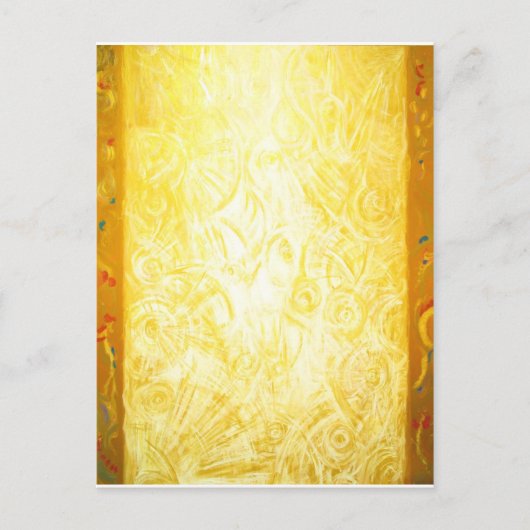 Die Lichtsäule (abstrakte Symbolik) Postkarte (Vorderseite)